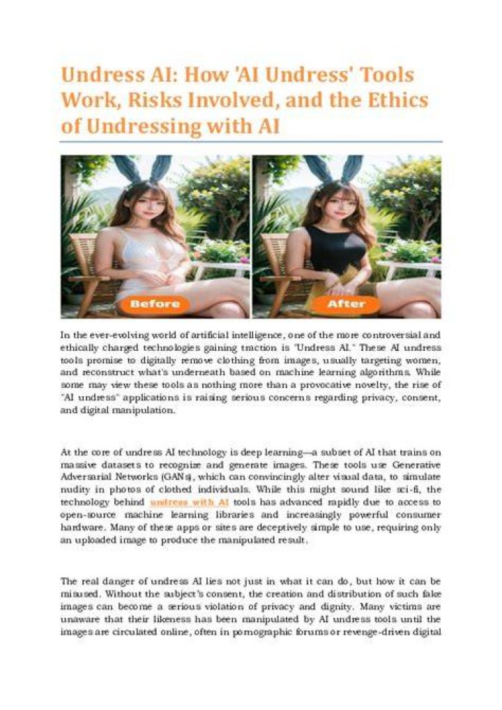 Exploring the Controversial World of AI Undress Technology: Risks, Ethics, and Innovations