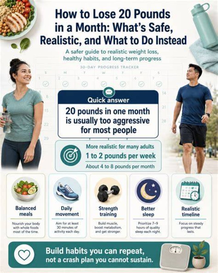 How to Lose 20 Pounds Safely and Effectively