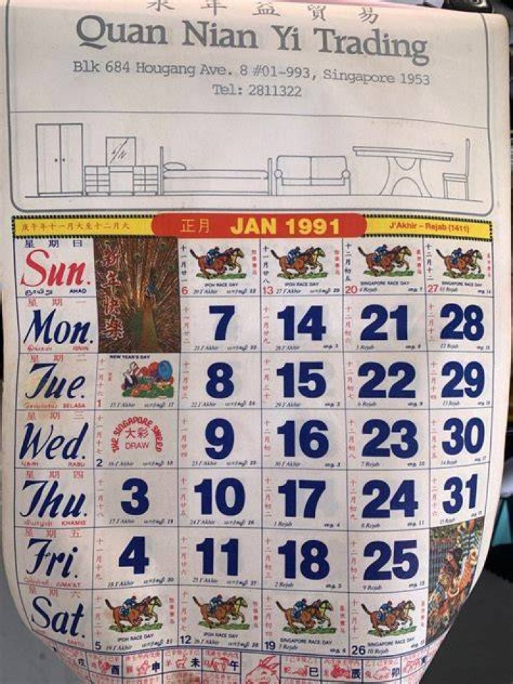 Unveiling the Mysteries of the Chinese Calendar 1991: A Journey Through Time