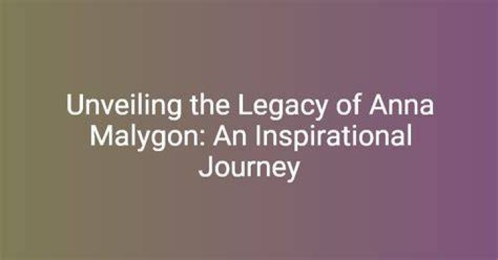 Who is Anna Maligoshik of? Unveiling Her Inspiring Journey and Achievements